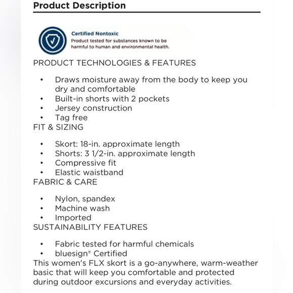 2 piece set! BLUE plus size athletic tank and matching skort EUC - Picture 15 of 15